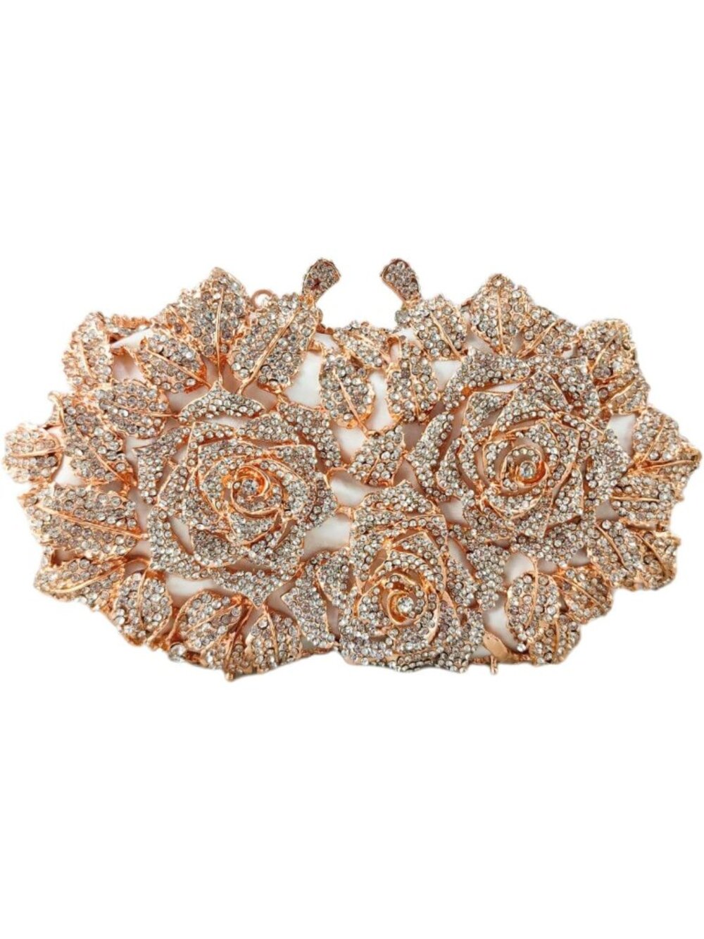 Mini Floral Evening Clutch Bag for Women | Rhinestone Party Purse | Wedding